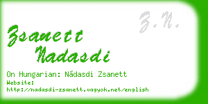 zsanett nadasdi business card